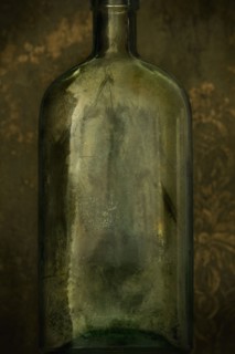 Antique glass bottle. Photographer: Joe Clark