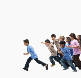 Children running. Photographer: momentimages
