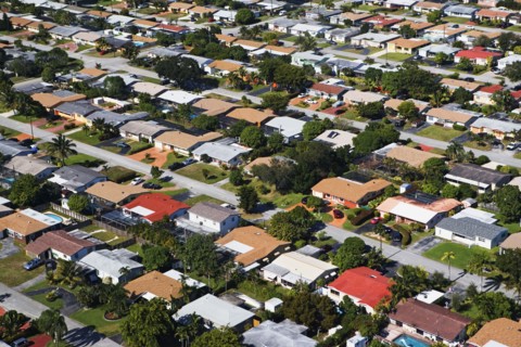 Aerial view of houses. Photographer: fotog