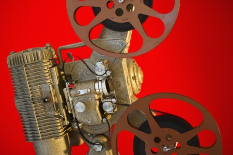 Antique movie projector.