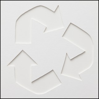 Recycle symbol. Photographe : Mike Kemp