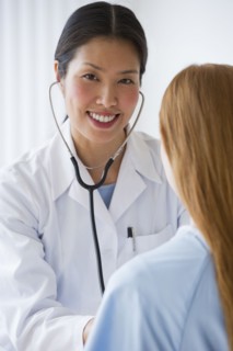 Doctor and patient.