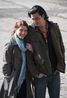 Portrait of a couple outdoors. Photographe : Daniel Grill