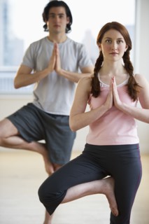 Yoga class. Photographe : Daniel Grill
