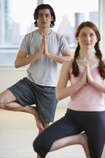 Yoga class. Photographe : Daniel Grill