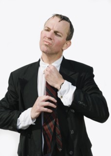 Soggy businessman.