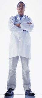 Portrait of a doctor. Photographe : momentimages