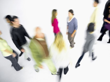 People in motion. Photographe : momentimages