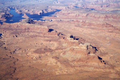 High angle view of Arizona desert. Photographe : David Engelhardt