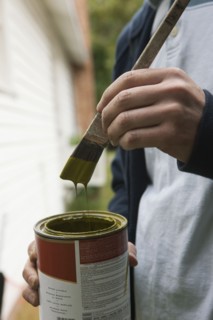 Repainting the house. Photographe : Stewart Cohen