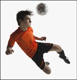 Football player. Photographe : Mike Kemp