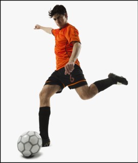Football player. Photographe : Mike Kemp
