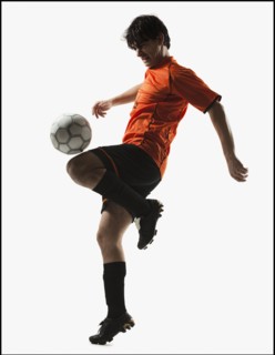 Soccer player. Photographe : Mike Kemp