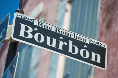 Bourbon Street sign.