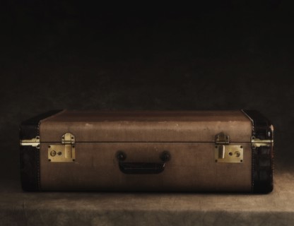 Antique suitcase.