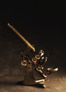 Antique microscope.