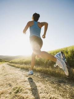 Trail running.