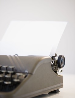 Vintage typewriter. Photo : Jamie Grill