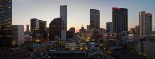 New Orleans skyline.