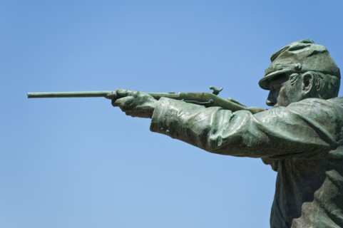 Statue of a union soldier at Vicksburg National Military Park.