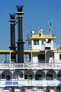 Close up of a riverboat.