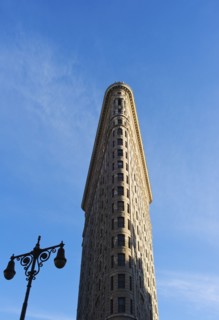 Flat iron building in New York City.