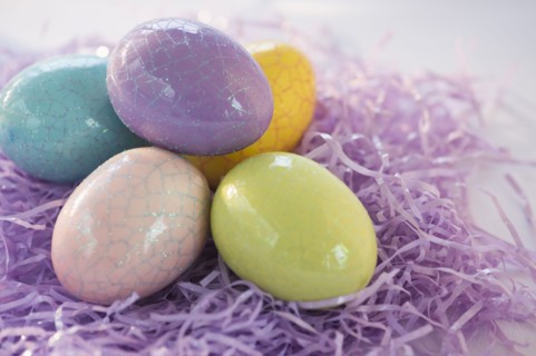 Plastic Easter eggs. Photo : Daniel Grill