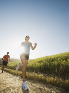 Trail running.
