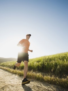 Trail running.