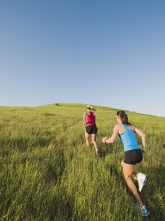 Trail running.