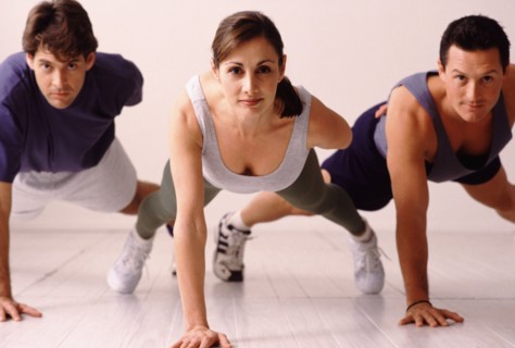 Aerobics class. Photo : Rob Lewine