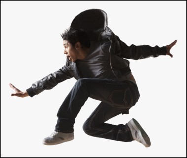 Male hip hop dancer. Photo : Mike Kemp