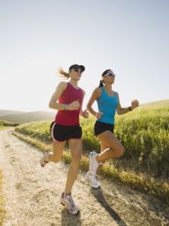 Trail running.