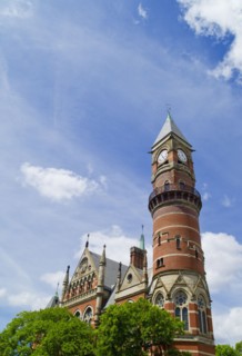 Public Library building in Jefferson Market New York City.