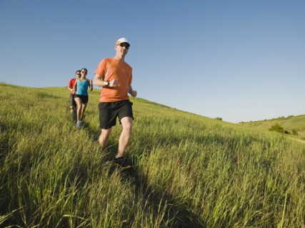 Trail running.