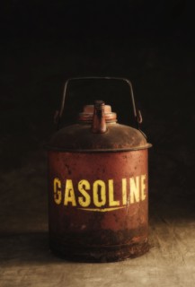 Antique gasoline can.