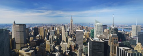 New York City skyline.