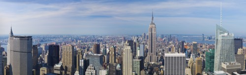 New York City skyline.