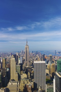 New York City skyline.