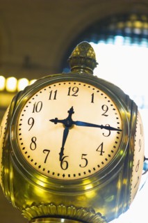 Clock in Grand Central Station.