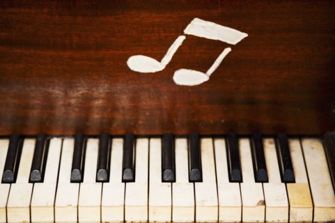 Keys on a piano.