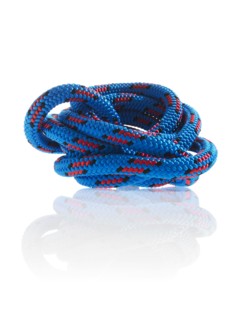 Blue rope tied together. Photo : David Arky