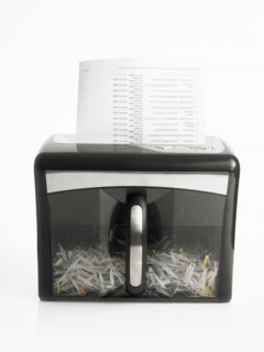 Paper shredder. Photo : David Arky