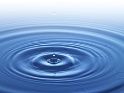 Ripples in water. Photo : David Arky