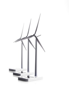 Three windmills. Photo : David Arky
