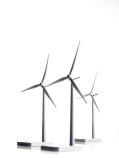 Three windmills. Photo : David Arky
