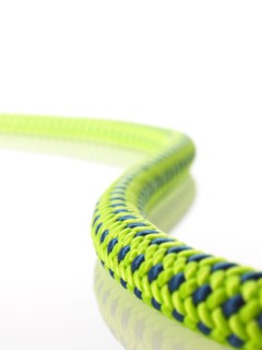 Green and blue rope. Photo : David Arky