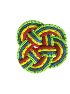 Colorful ropes looped together. Photo : David Arky