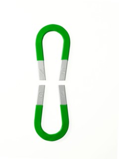 Two green magnets. Photo : David Arky