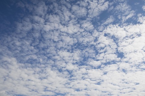 Clouds and blue sky. Photo : Chris Hackett